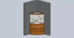 corner cylinder aquarium