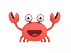 Crab Character 3D model