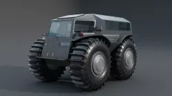 Cross Country Vehicle Low-poly  3D model