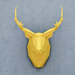 DEER PAPER HEAD 3D model