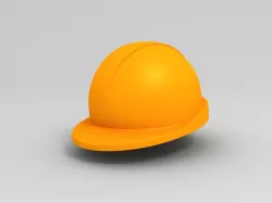 Engineer Helmet Low-poly  3D model