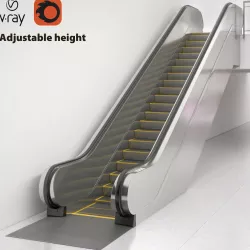 Escalator KONE TransitMaster 140 Heavy Duty  3D model