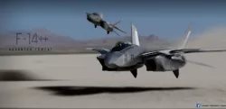 F-14  stealth concept Low-poly  3D model