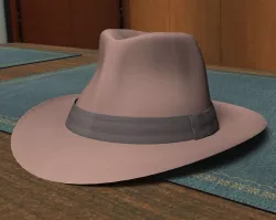 Fedora Hat Low-poly  3D model