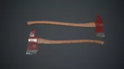 Fire Axe PBR Game Ready Low-poly  3D model