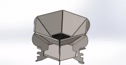 Fire pit from sheet metal