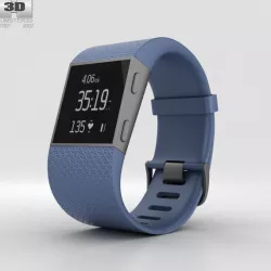 Fitbit Surge Blue 3D model