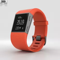Fitbit Surge Tangerine 3D model