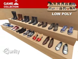 Footwear Collection Low-poly  3D model