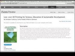 free iBook on Low-cost 3D Printing for Science, Education and Sustainable Development