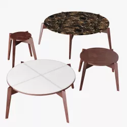 Frigerio salotti cross coffee table 3D model