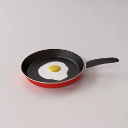 Frying Pan With Egg 3D model