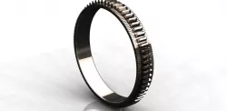 Gear wedding ring