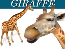 GIRAFFE 3D MODEL - ANIMATED Low-poly  3D model