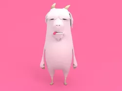 Goat Character 3D model