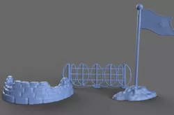 Green Army Men Accessories 3D model 3D model