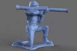 Green Army Men Bazooka model 3D model