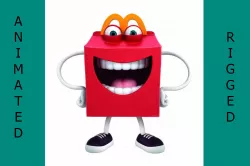 Happy meal McDonalds Low-poly  3D model