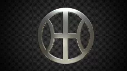 hybrid kinetic logo 3D model