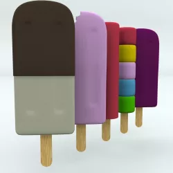 Ice Lolly Collection 3D model