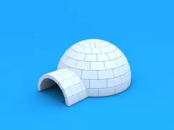 Igloo 3D model 3D model