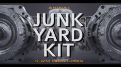 Junk Yard Kit - 50 plus 3d Elements 3D model