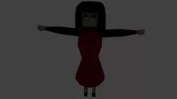 Lady In Red 3D model