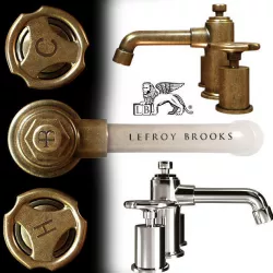 Lefroy Brooks Ten Ten hole basin mixer with handwheeles 3D model