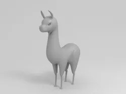 Llama Character 3D model