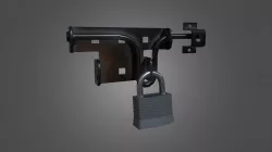 Lock and Padlock - 4K PBR Game Ready Low-poly  3D model
