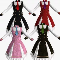Lolita Dress 3D model