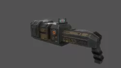 Low poly sci fi blaster weapon Low-poly  3D model