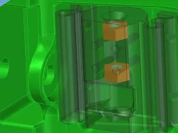 Lulzbot TAZ anti-backlash Z-nut and motor to M6 mount mod