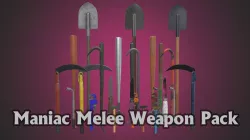 Maniac Melee Weapons Pack Remastered Low-poly  3D model