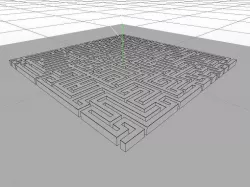 Maze - square 3D model