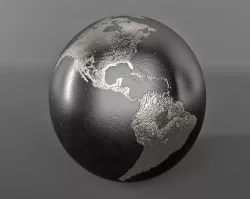 Metal Globe 3D model