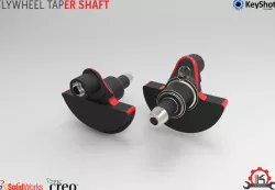 Motor Cycle Engine Internal Setup - Flywheel Taper Shaft