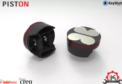 Motor Cycle Engine Internal Setup - Piston