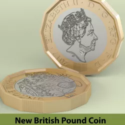 New British Pound Coin 3D model