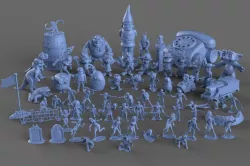 Nostalgic 90s Toy Collection 3D model
