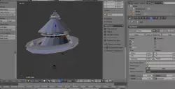 Organic space home Low-poly  3D model