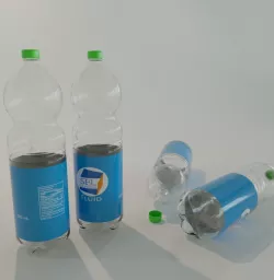 PET Bottle realistic 3D Model  - PET Flasche realistisch 3D model