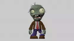 Plants vs Zombies Basic Zombie HighPoly 3D model