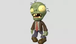 Plants vs Zombies Basic Zombie Low-poly  3D model