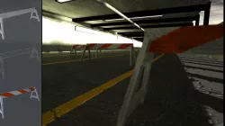Road Barricade Low-poly  3D model