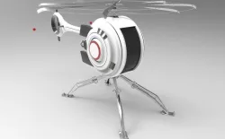Sci fi helicopter Low-poly  3D model