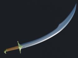 Scimitar Sword 3D model