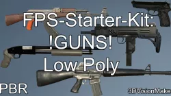 Simple FPS-Starter-Kit Low-poly  3D model
