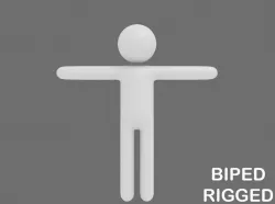 Simple Stick Figure model model 3D model