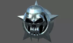 Skull Badge LowPoly Low-poly  3D model
